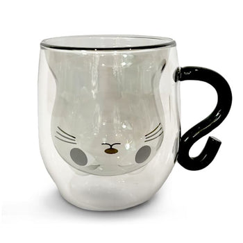 Taza Doble Fondo En Forma De Gato